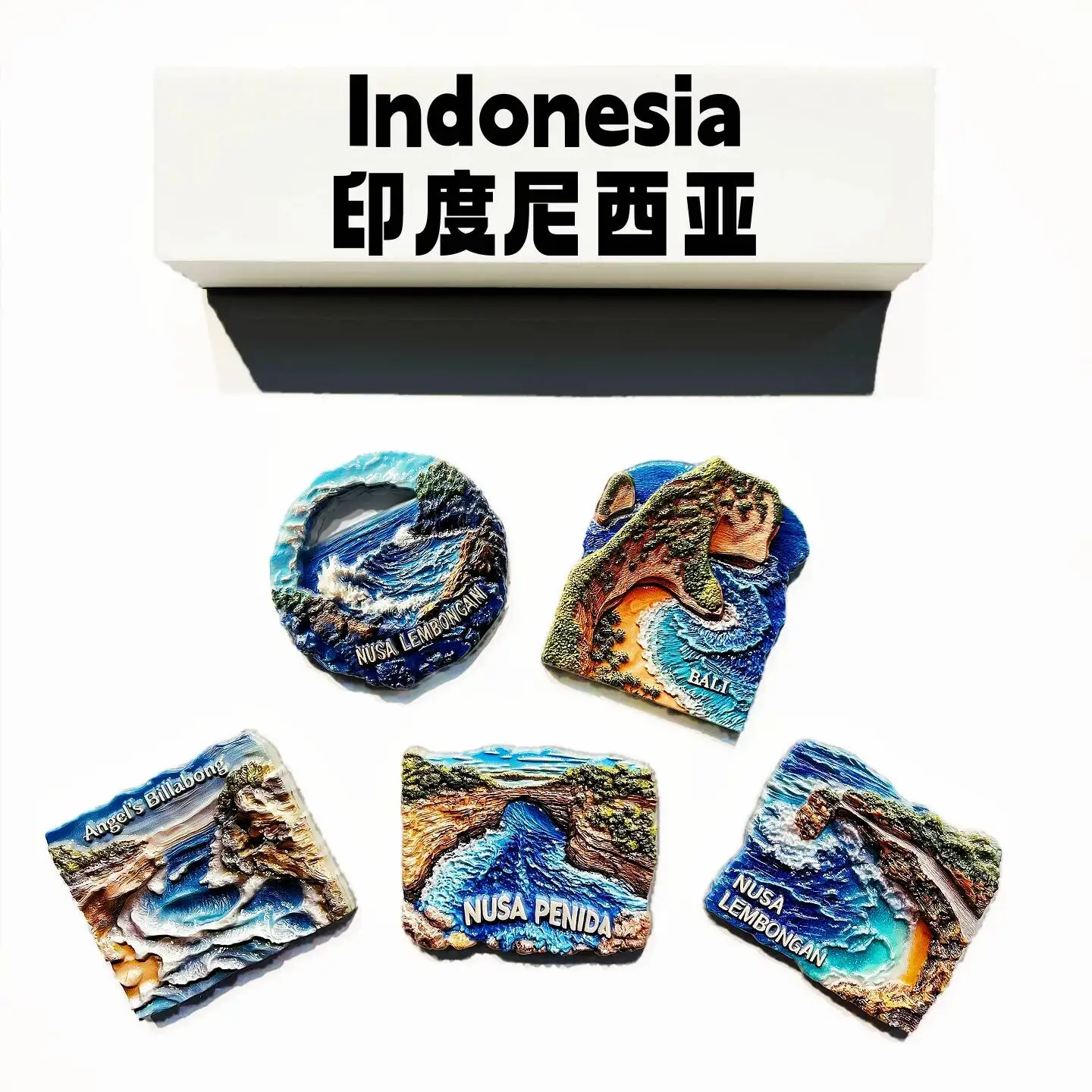 Indonesia Bali Penida Island Elf Falling Demon's Tears Fairy Crack Souvenir Magnetic Fridge Magnet
