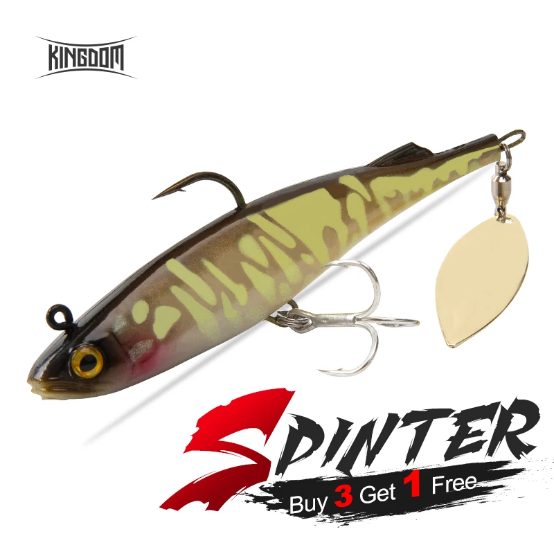 Kingdom SPINTER Jid Head Soft Fishing Lures 57g 32g 21g Swimbaits Paddle Tail  for Bass Fishing For Trout Pike Fishing Tackle