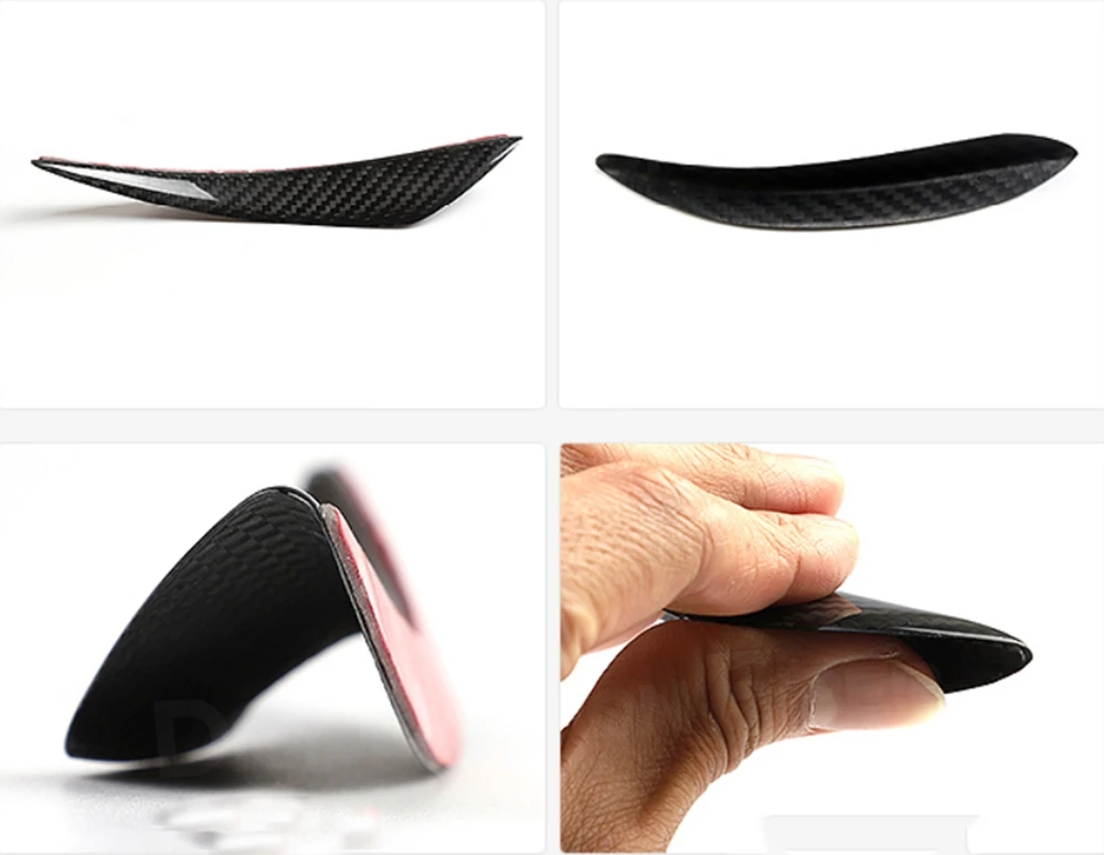 JIACHE Carbon Fiber Universal Front Bumper Lip Spoiler Splitter Air Knife Canards for Benz A B C E S Class W205 W212 W218 view 4