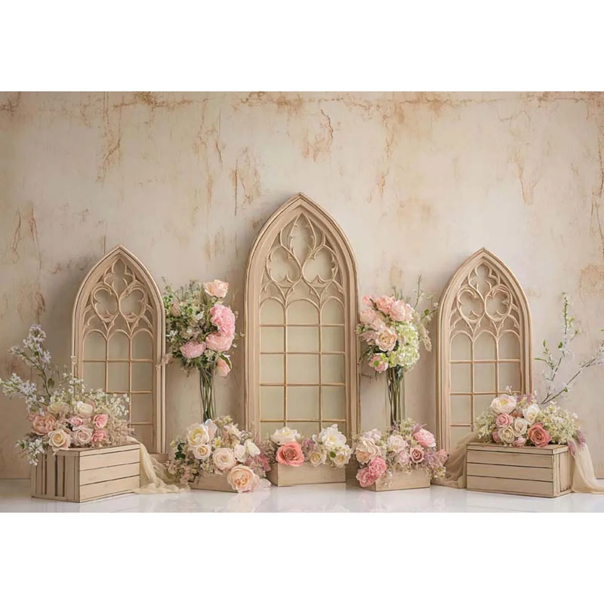 

Allenjoy Boho Arch Flower Wedding Backdrop