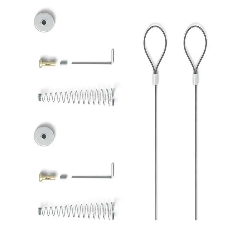 

652F 2pcs Sturdy Alloy Gate Latches Pull Set Including Spring Cylinders Spacers Accessory for Efficient Door Management