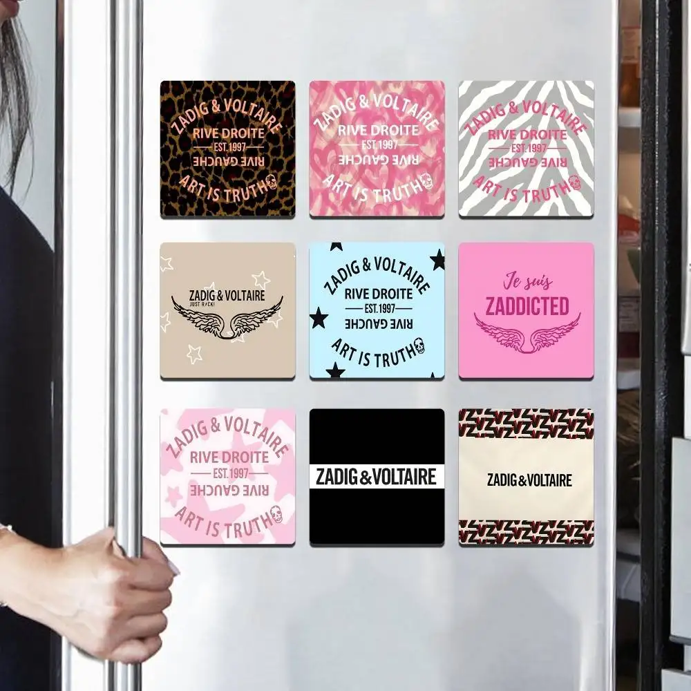Fashion Brand Z-Zadig Voltaire Personalized Creative Classic Painting Magnets Fridge Photo Message Decorative