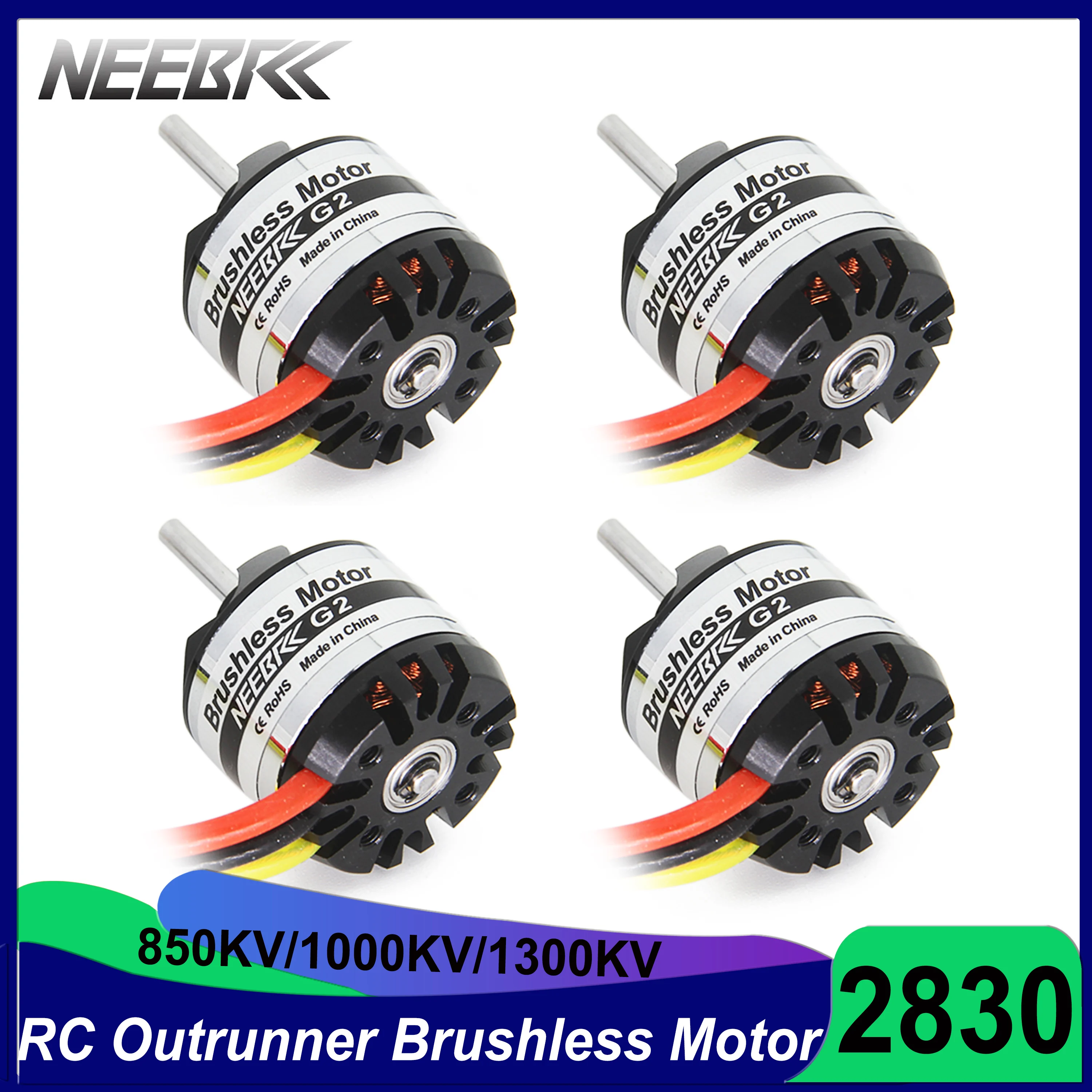 

1/2/4PCS NEEBRC 2830 Outer Rotor Engine Brushless Motor for RC Fixed-wing FPV Drone Quadcopter Helicopter Airplane Aircraft