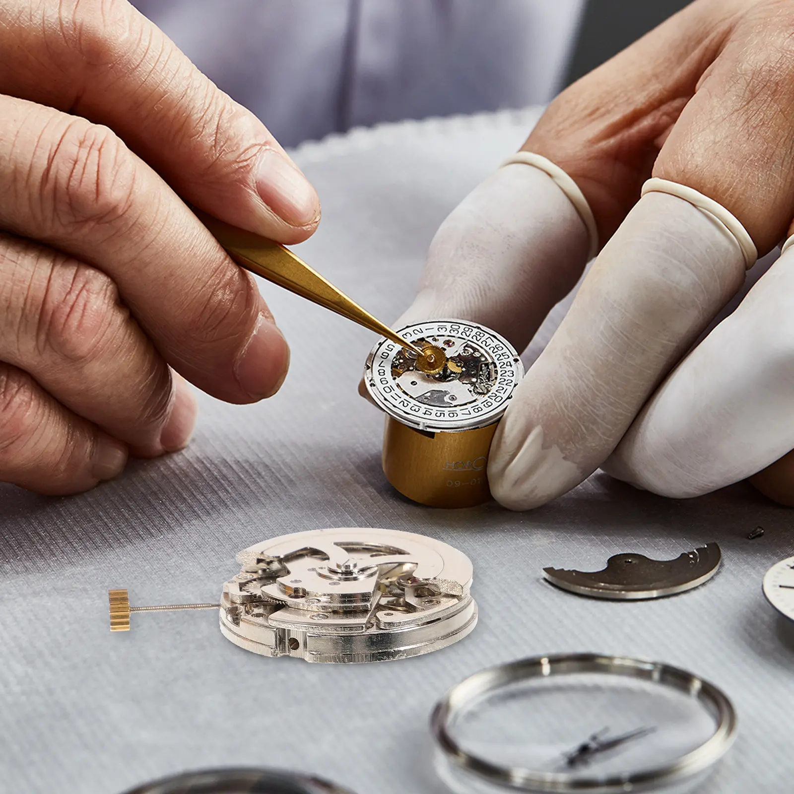 

Прецизионный медный часовой механизм для любителей часоводства, запасная часть для самостоятельной замены, подходит для корпусов часов с вырезами, механизм для наручных часов