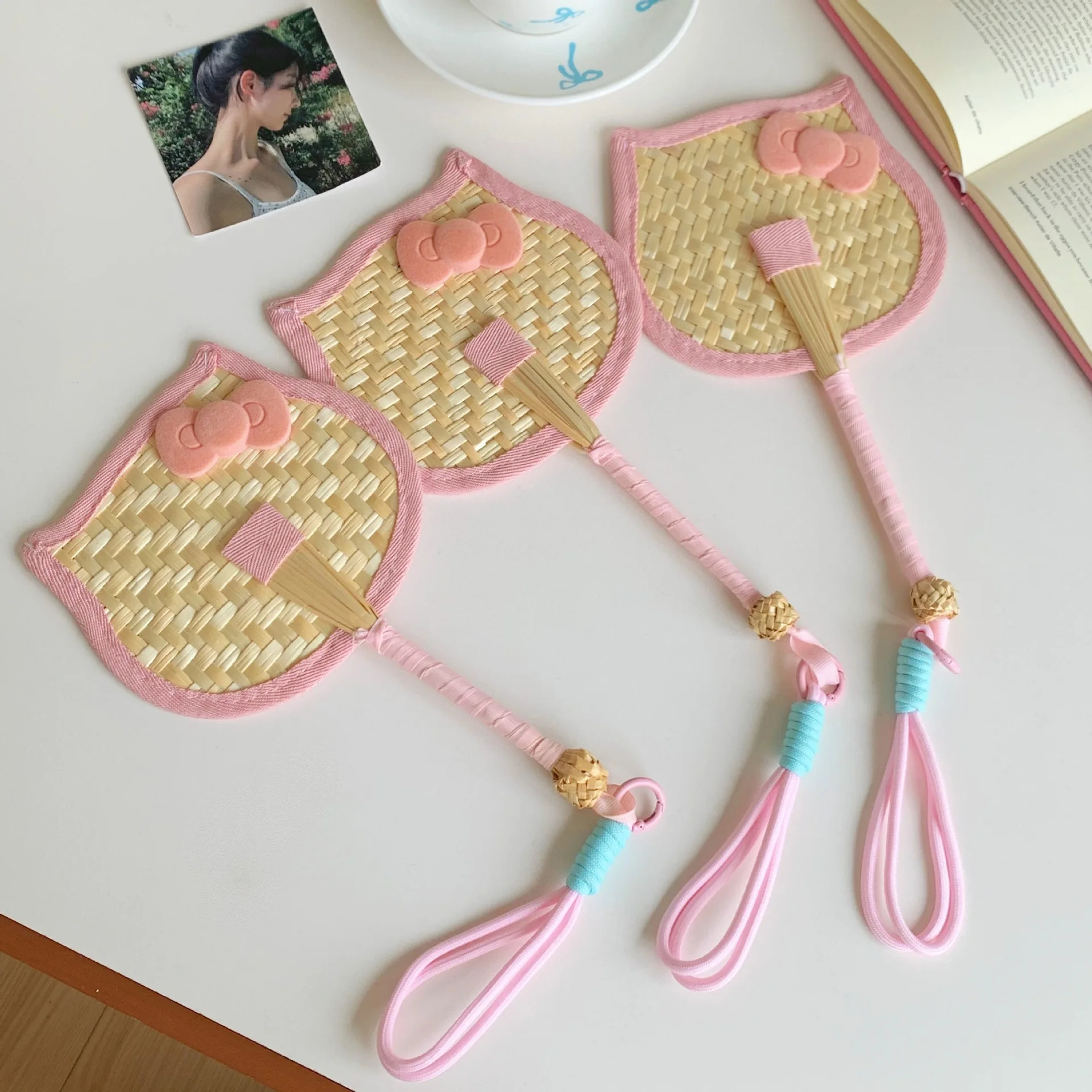 Shaped Fan Pastoral Wheat Straw Handheld Fan Handheld Fan Photo Prop Cute For Photography Prop Gift Summer