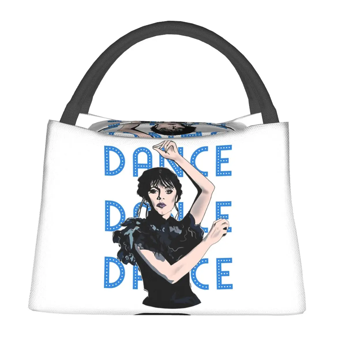 Wednesday Addams Dancing Dance Thermal Lunch Bags Insulated Bento Box  Lunch Tote Picnic Bags Thermal Bag for Woman Work