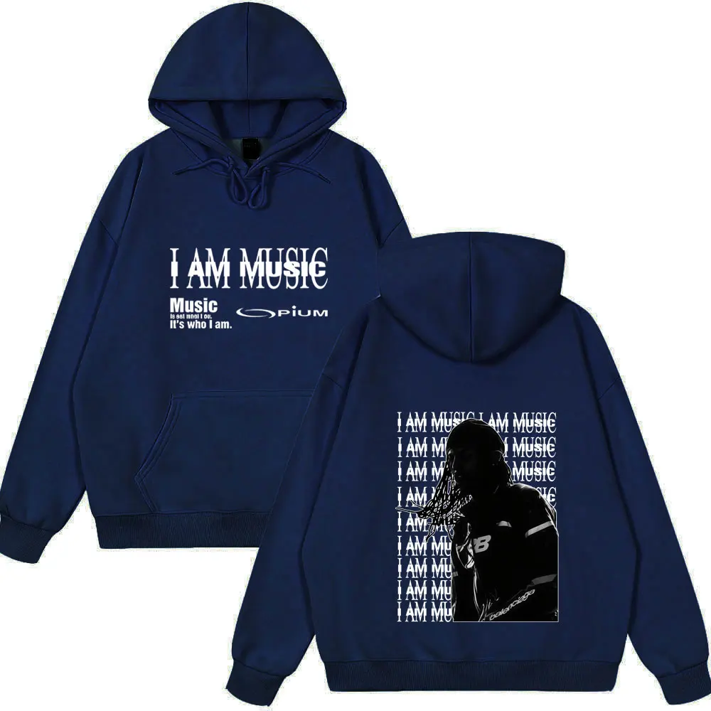 مغني الراب Playboi Carti أنا شعار موسيقي طباعة هوديس الأفيون كين كارسون النرجس القمم الرجال النساء الملابس الهيب هوب المتضخم ترتدي