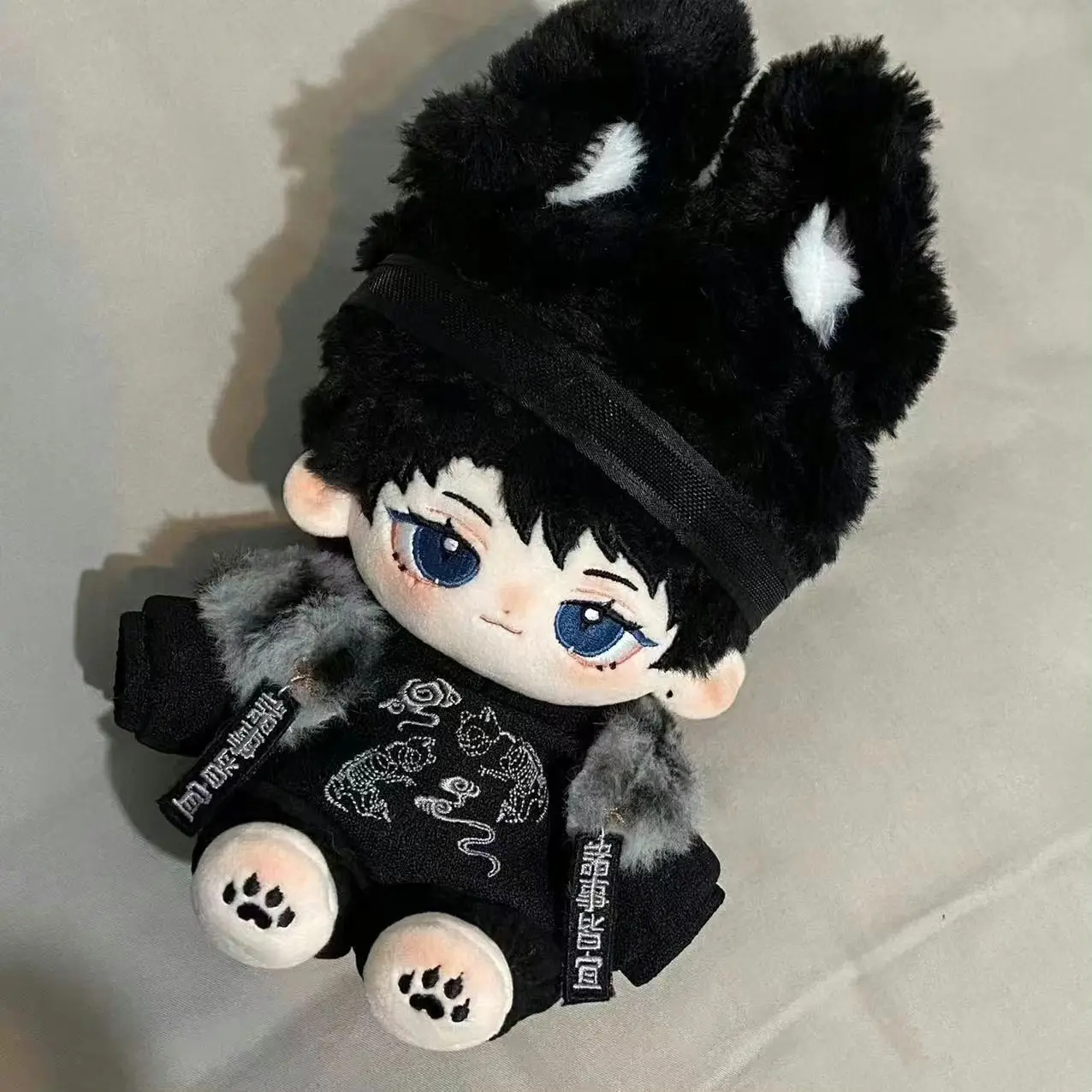 

Aciton 20cm Cotton Doll Clothes Ancient Style Set Black Handsome and Cool Replacement Clothing Suit Animation Cosplay Peripheral