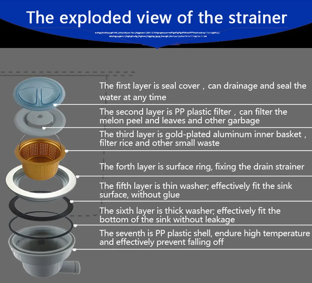 Talea Jumbo Drenagem Waste Kit 185MM,XP161