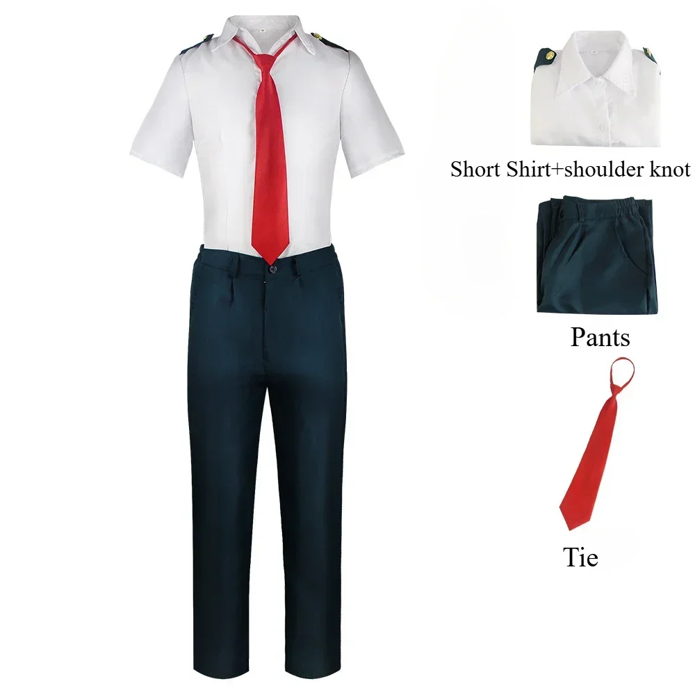 My Hero Academia Anime Midoriya Izuku Cosplay Costume Todoroki Shoto School Uniform Set Wig Suit Unisex Halloween Role Play view 2