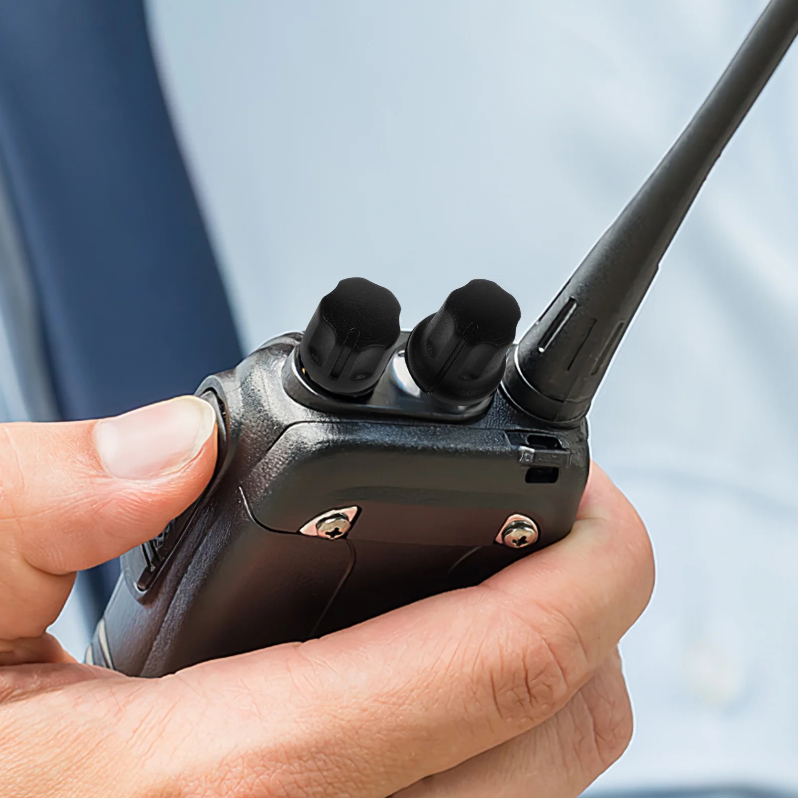 

2Pcs Intercom Fm Cap Adjustable Volume Knob Insert Shaft Control for Radios Smooth Accurate Tuning Electronic Potentiometer Knob