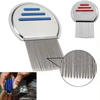 3 Styles Stainless Steel Terminator Lice Comb Kids Hair Rid Headlice Super Density Teeth Remove Nits Comb Nit Free