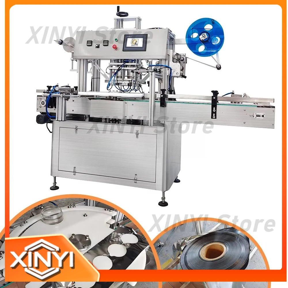 MTW Automatic Paper Cup Pet Bottle Rotary Aluminum Foil Heat Sealing Machine for Packaging Equipment for Food Packaging