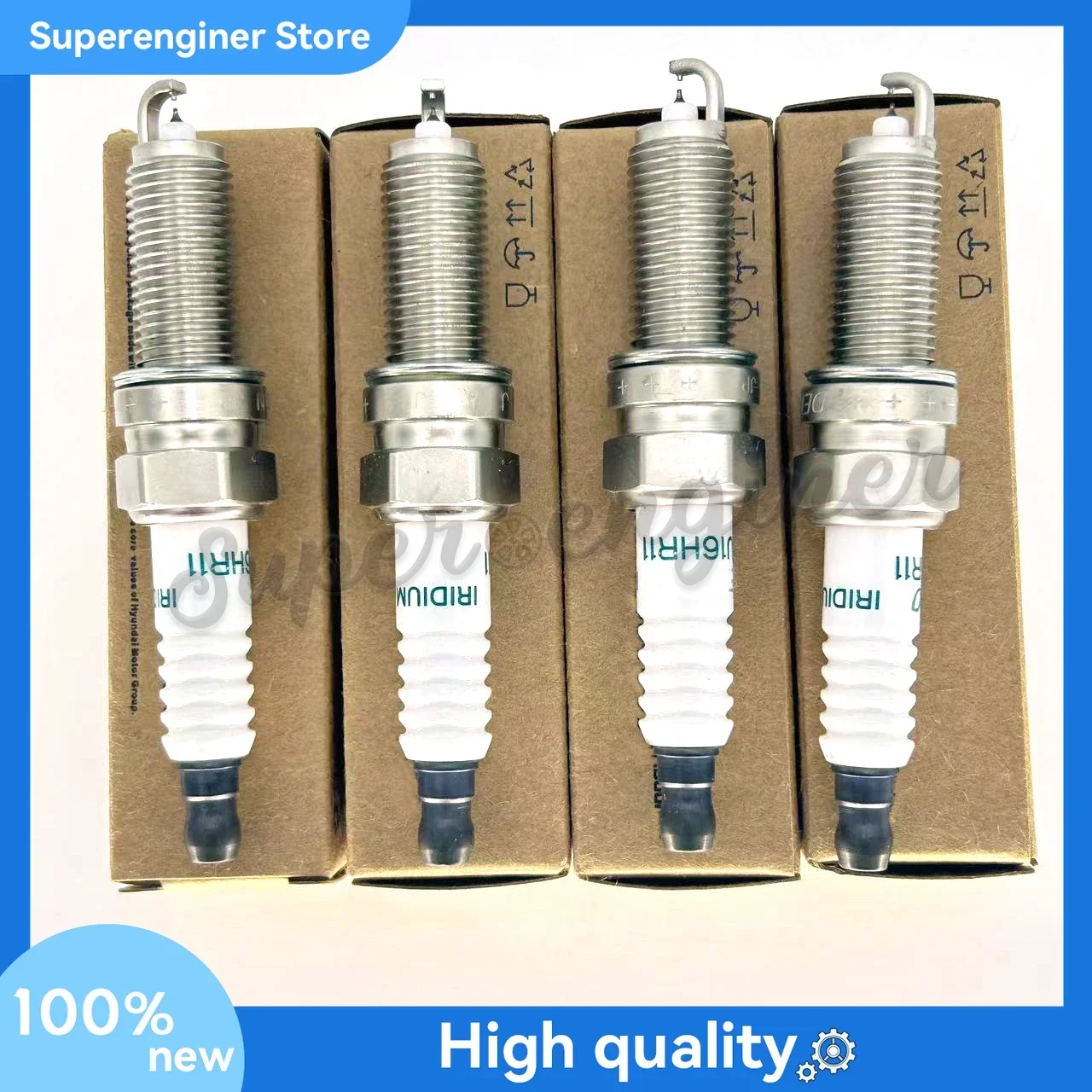 18847-11160 Set of 4 Dual Iridium Spark Plug For Hyundai Sonata 2011~17 &Kia K5