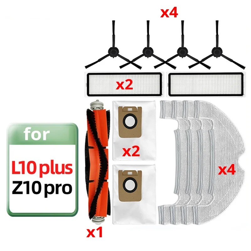 【Berserk】Para accesorios de robot de limpieza Dreame Bot L10 Plus, reemplaza las piezas de aspiradora