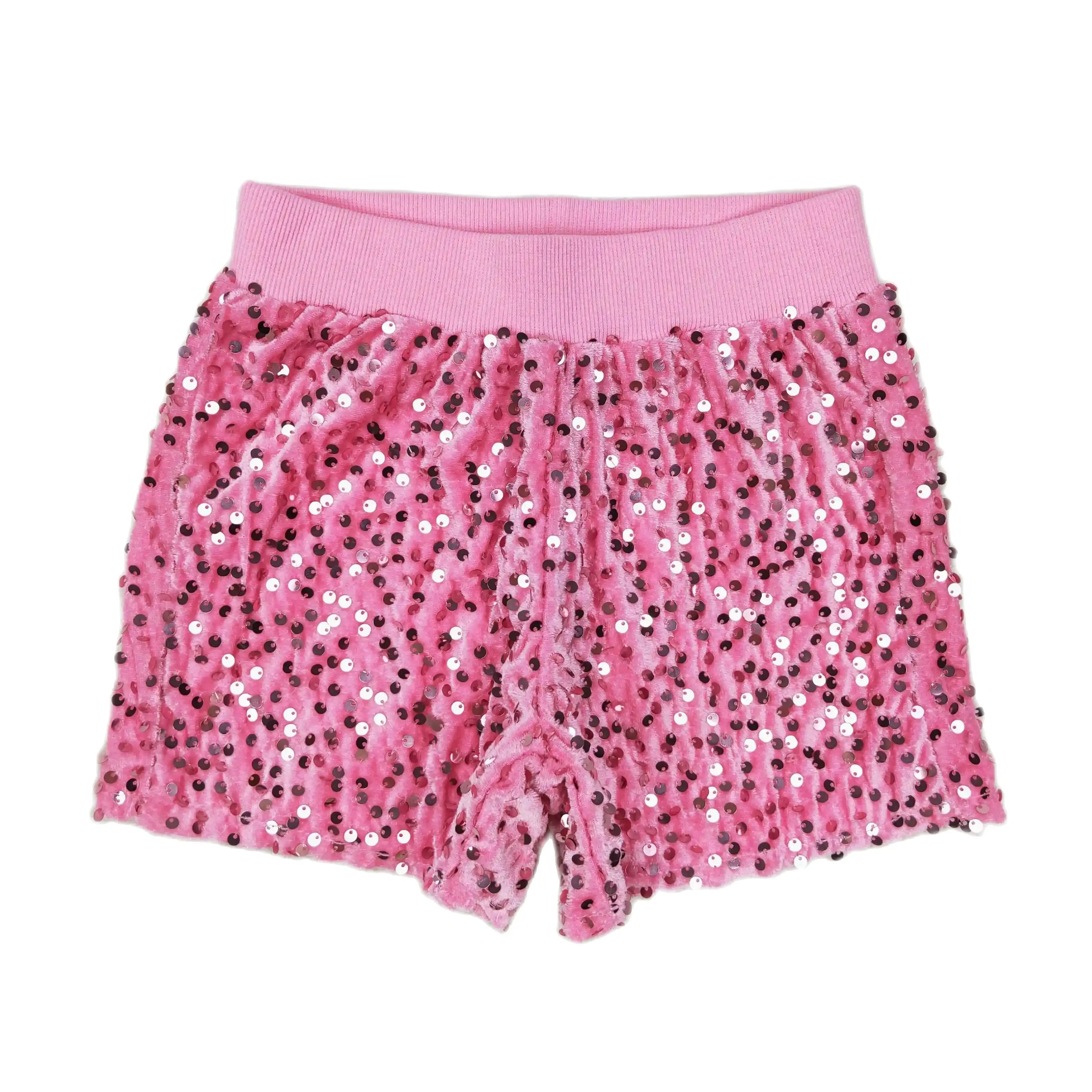 

Wholesale Baby Girl Sequins Clothes Pink Shorts Kids Boutique Children Toddler Clothing