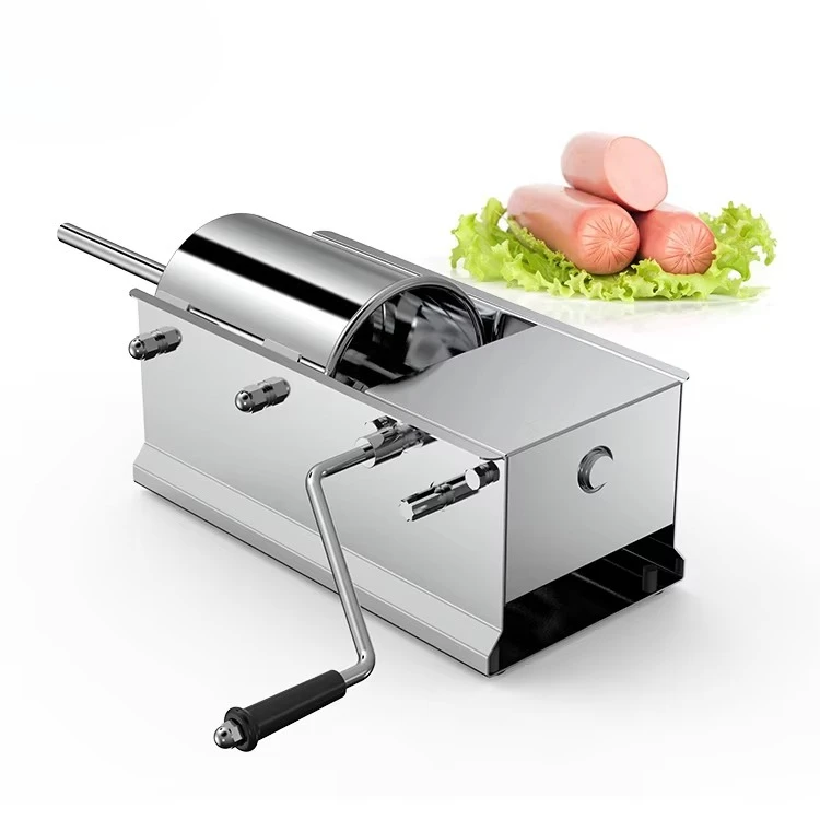 5L Manual Horizontal Machine New Industrial Sausage Stuffer for Restaurant and Hotel Sausage Production
