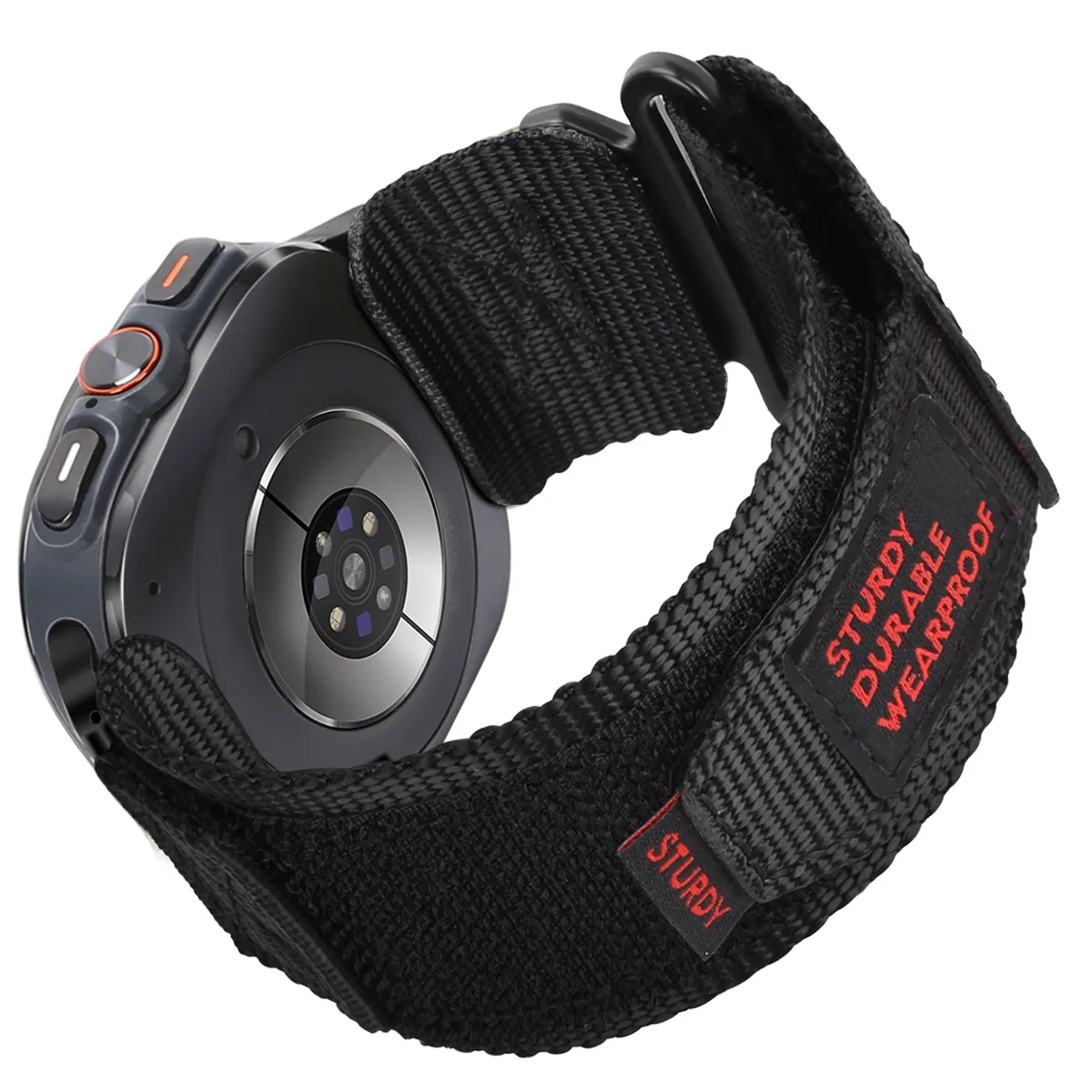 Braided Band Compatible with Samsung Galaxy Watch Ultra 47mm (2024/2025 Model) Replacement Band, Nylon Loop Strap for Men