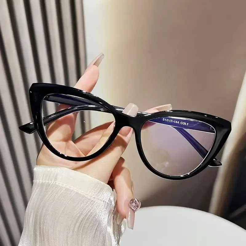 Fashion Ladies Reading Glasses Men Blue Light Blocking Design Presbyopia Eyeglasses Cat Eye Anti-blue Light Eyewear for Female