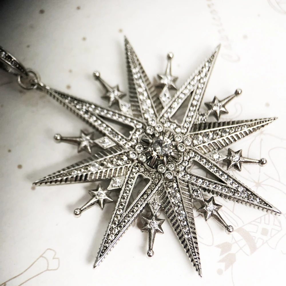 Schmuckset Sterne und Mond, 925er Sterlingsilber, Böhmen-Geschenk für Frauen – Detail 6