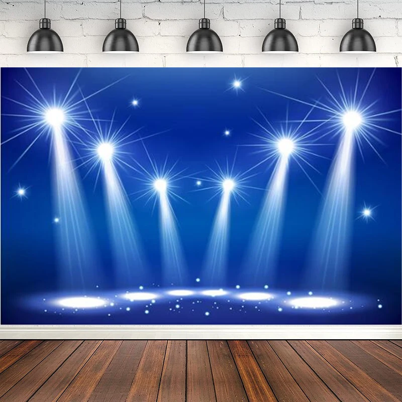 Photography Backdrop Lighting Nightclub Musical Hall Club Neon Light Stage Birthday Baby Shower Poster Background Photo Studio