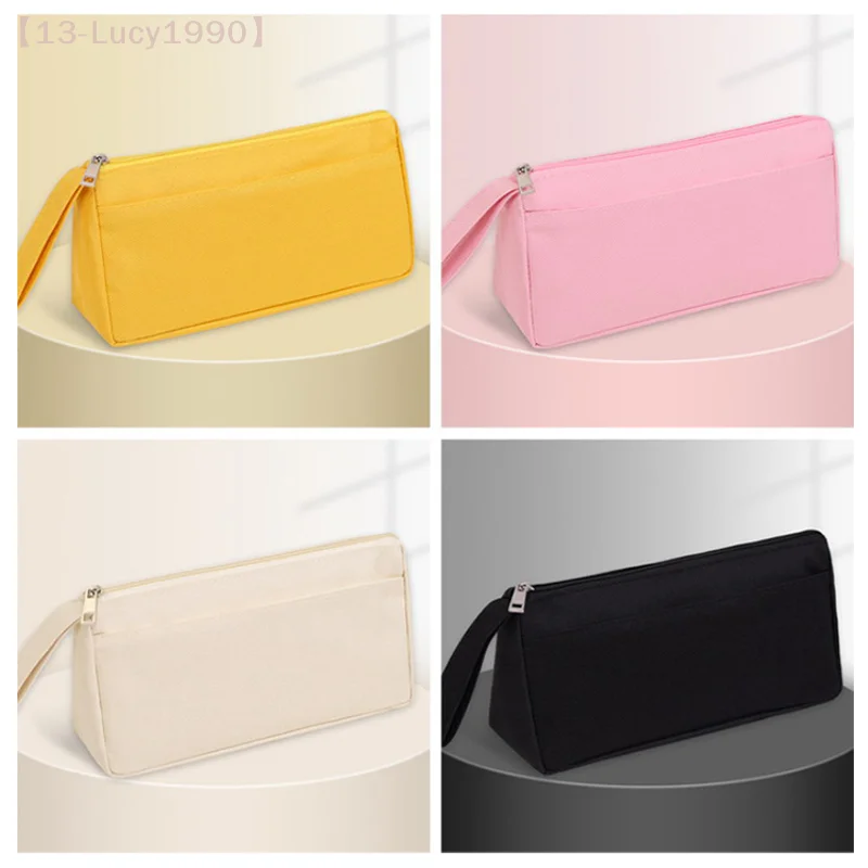 1PCS/Lot Oxford Cloth Pencil Case, Simple Double Layer, Large Capacity, Portable for Children, Perfect Gift