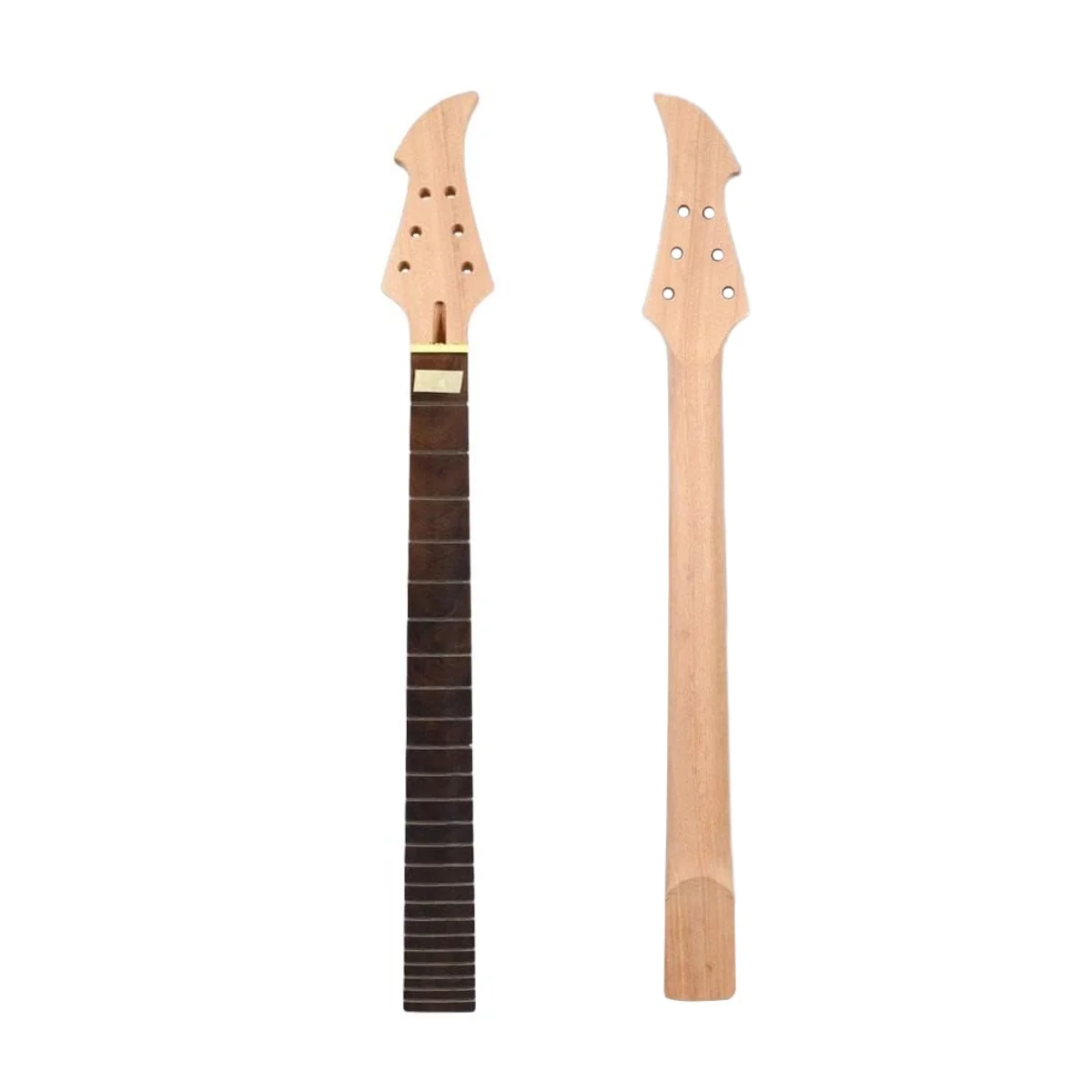 24 Fret 27 Inch Electric Guitar Neck New Rosewood Fretboard No Inlay Unfinished Replacement Neck Bolt on heel