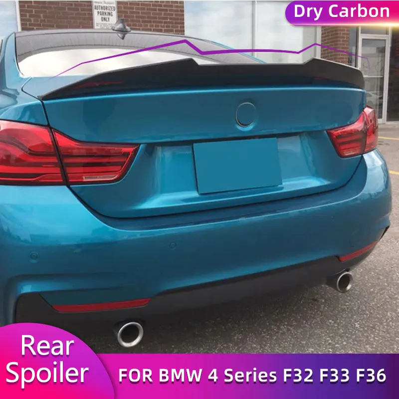 

Prepreg Dry Carbon Rear Trunk Spoiler Wings for BMW 4 Series F32 F33 F36 440i M Sport 2015-2020 Car Rear Spoiler Boot Wing Lip