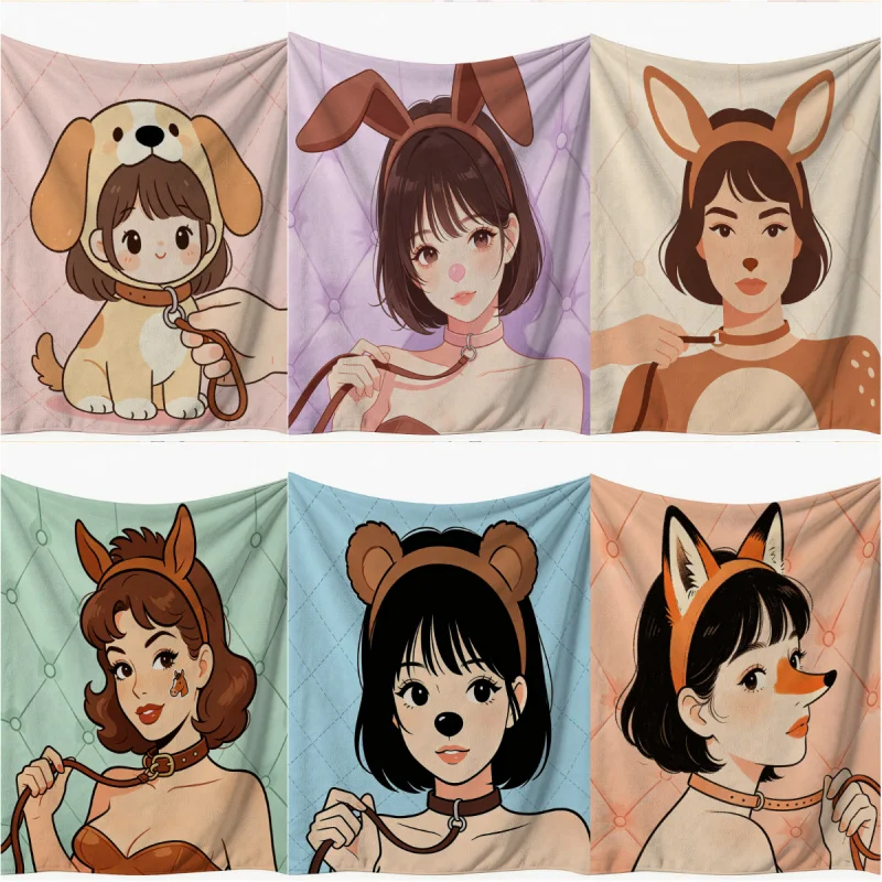 Euphoria Season 3 Woof Woof Girl Serviette de plage en microfibre super absorbante à séchage rapide pour la plage, la piscine, la salle de sport, les voyages