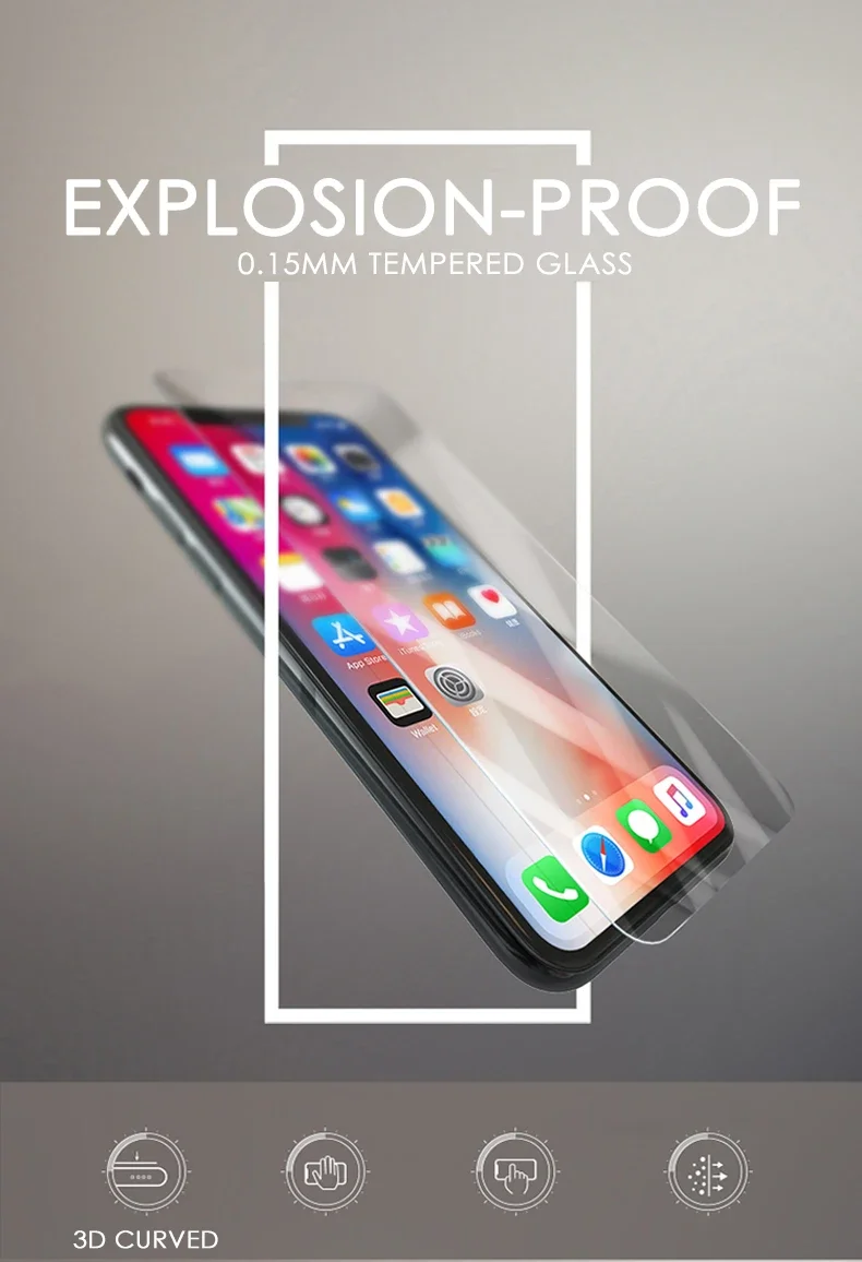 3PCS Full Cover Glass on the For iPhone 11 12 Pro X XR XS Max Tempered Screen Protector For iPhone 7 8 6 6s Plus 5 5s SE 11Glass image 6