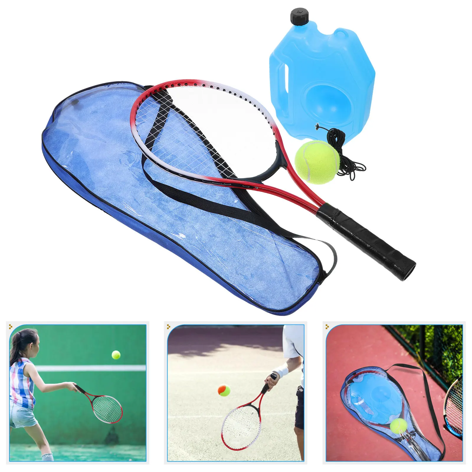 

1Set Tennis Trainer Rebound Ball String Professional Training Kit Tennis Practicing Equipment Outdoor Indoor Beginners