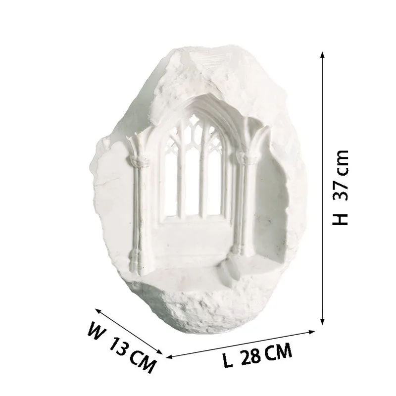 High-end jazz white marble architectural carving ornament creative home model room club soft decoration matching