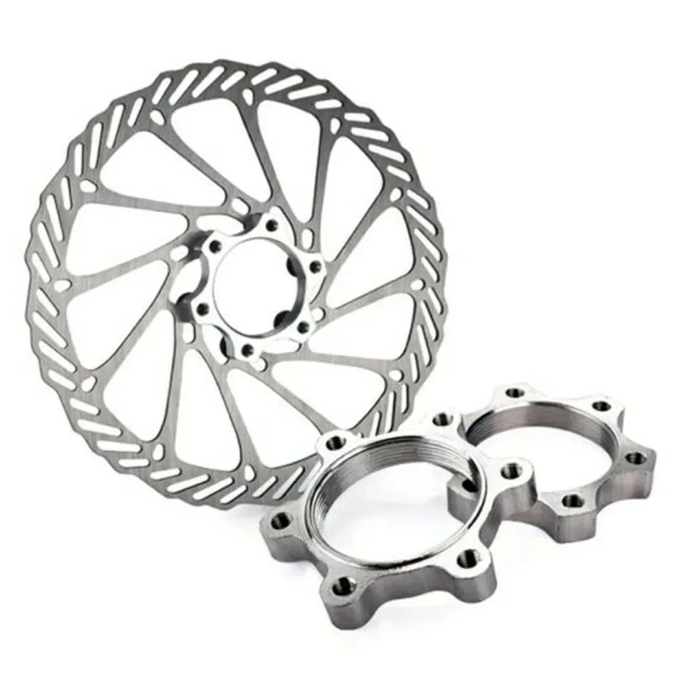 Bicycle Threaded Hubs Flange 2pcs 44mm Replacement Silver Accessories Adapter Aluminum Alloy Brand New Practical