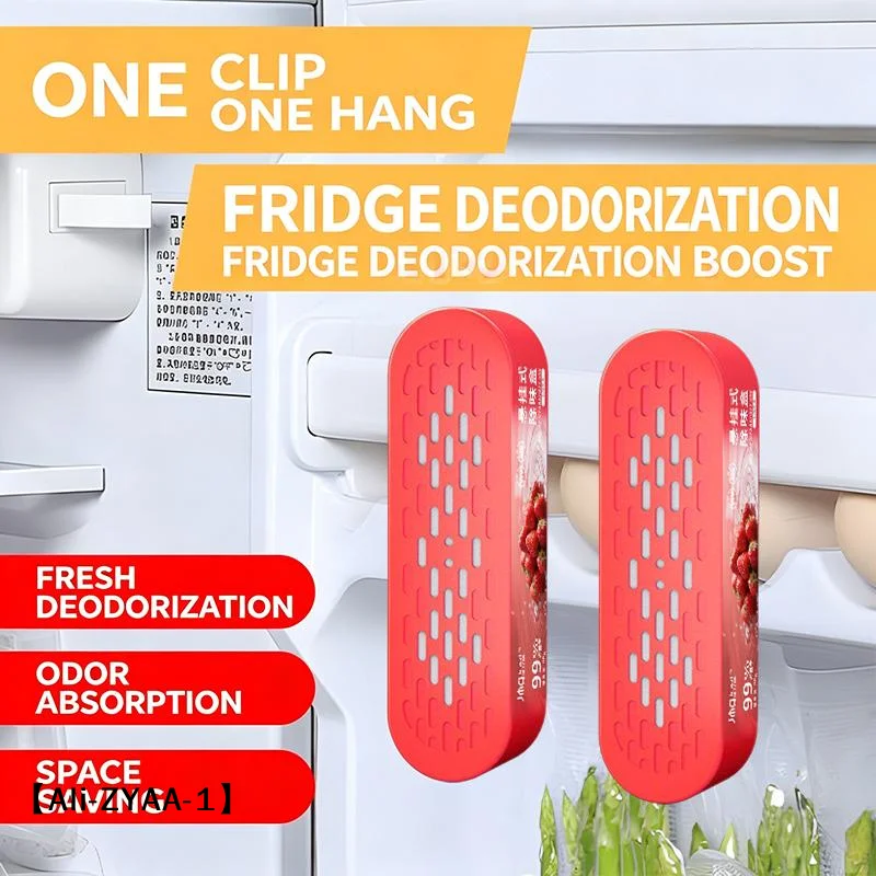 【A】Hanging Refrigerator Deodorizer Box 99 Percent  24H Fast Odor Removal For Kitchen Keep Food Fresh Avoid Mixed Taste
