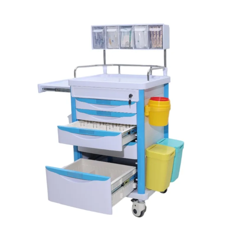 عربة الطوارئ الطبية ABS عربة تحطم متنقلة أثاث المستشفى