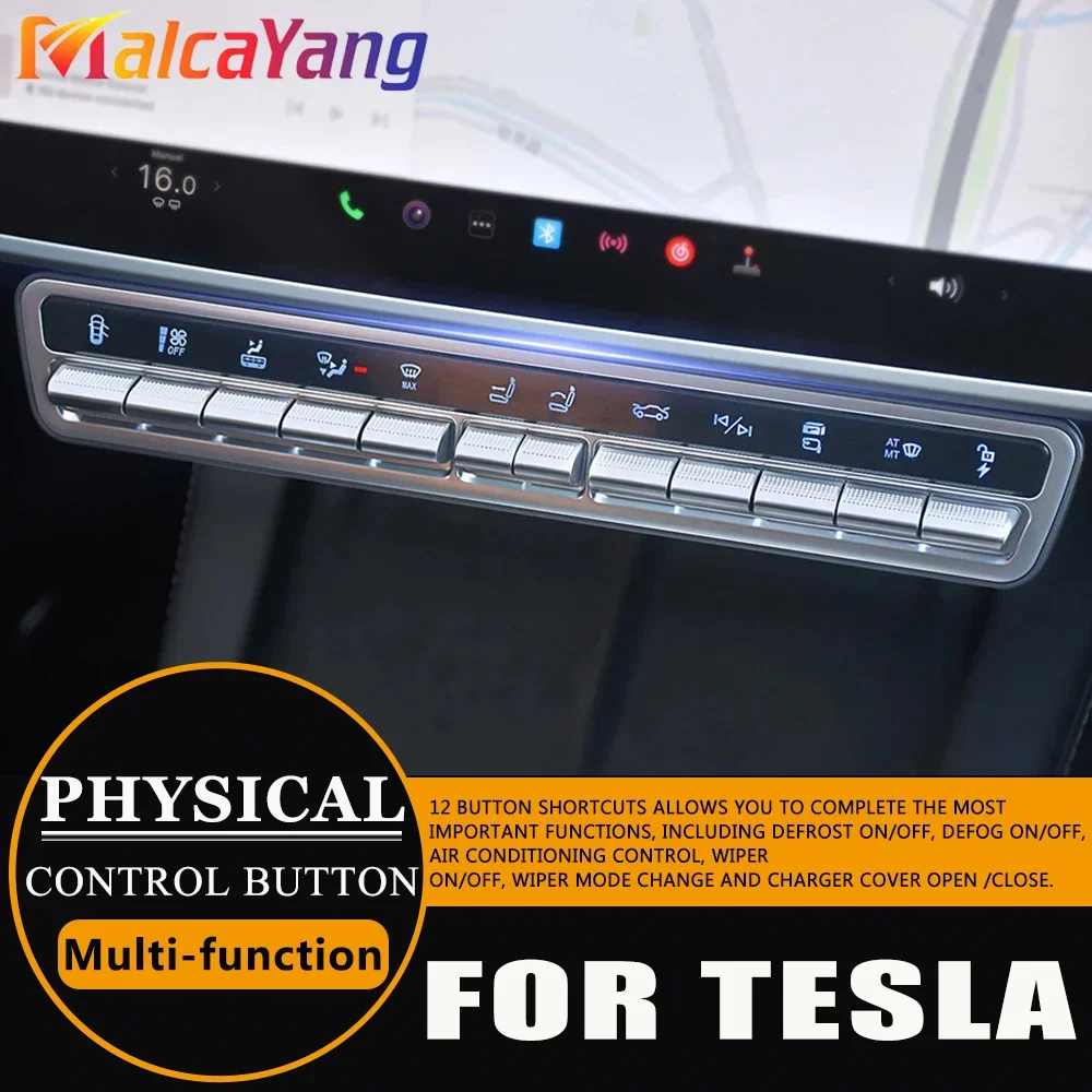 Per Tesla Model 3 Y 2019-2023 2024 pulsante di controllo fisico accessori Tesla pulsanti interruttore pannello di controllo centrale multifunzione