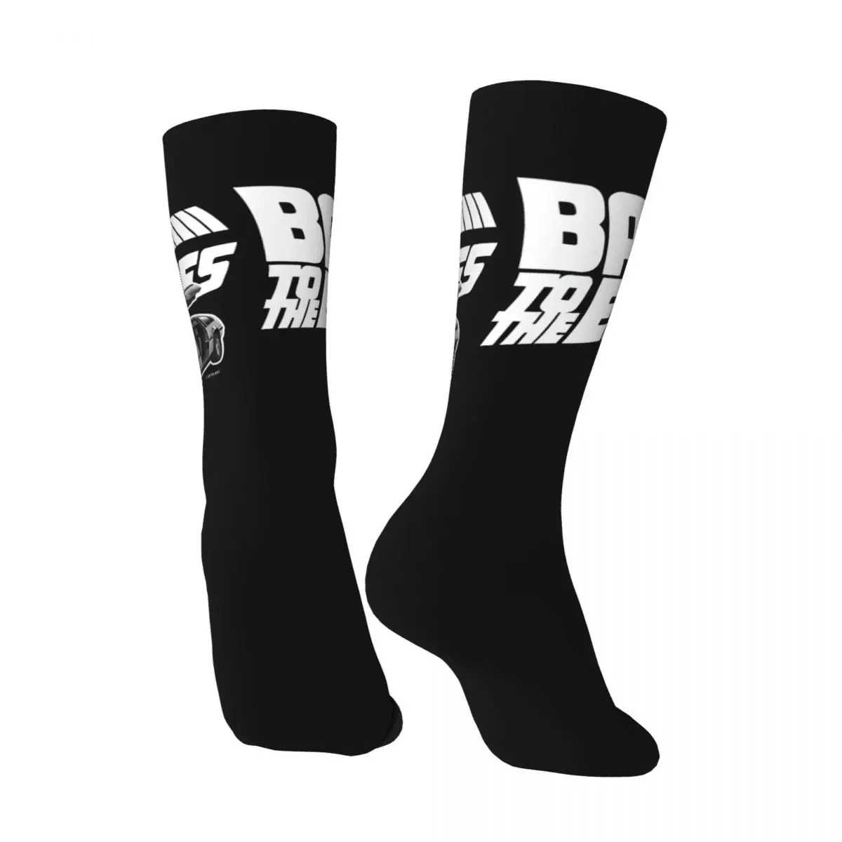 Funny Happy Delorean Back To The Future 80S Style Men's Socks Retro Harajuku Delorean Hip Hop Novelty Casual Crew Crazy Sock