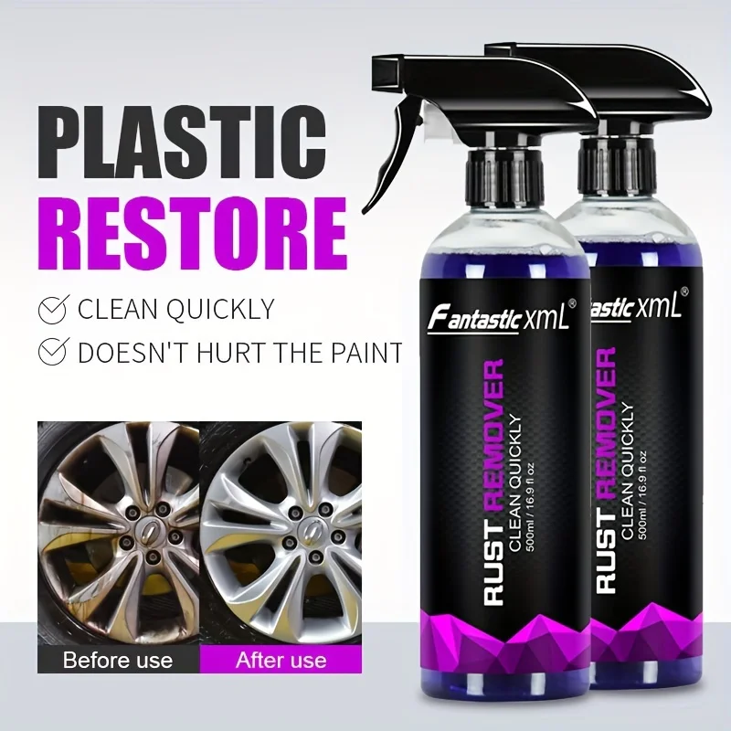 Iron powder remover 500ml rust removal iron filings oxide layer wheel hub car paint anti-rust neutral 0 corrosion iron powder