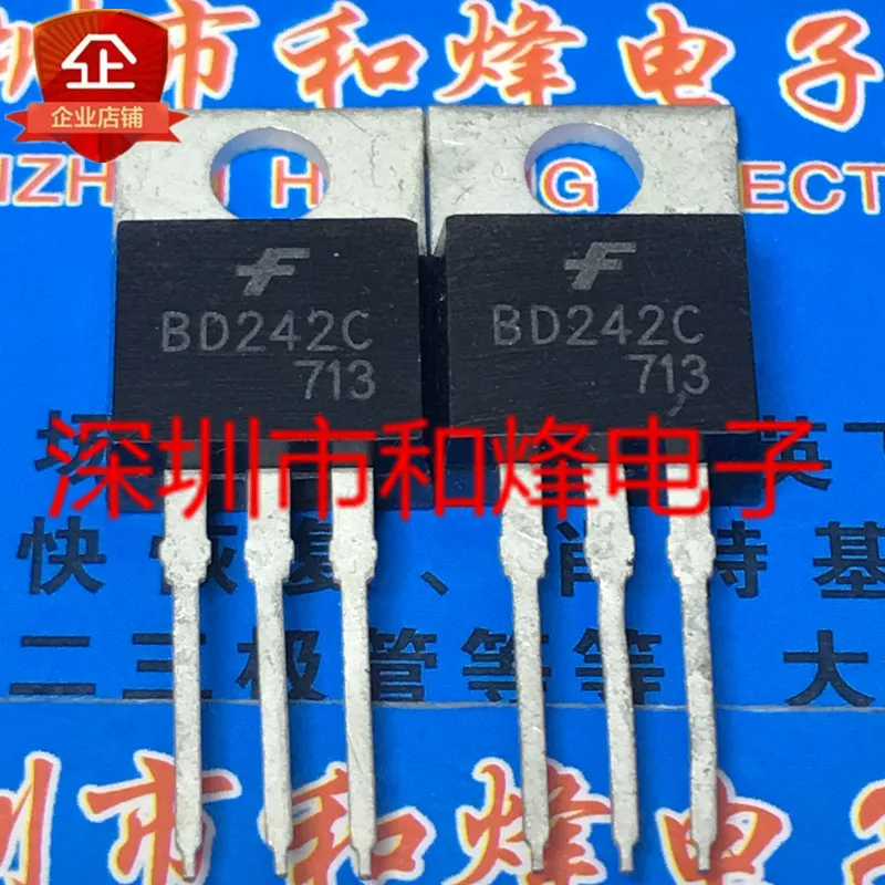 5PCS-10PCS BD242C  TO-220 100V 3A   Original On Stock Quicky Shipping