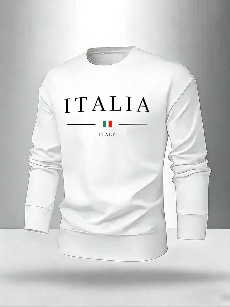 Men's Set Home Outdoor Warm Outfit Single Sweatshirt or Pants Italy Fashion Pullover&Sweatpants Spring Autumn Casual Long Sleeve view 6