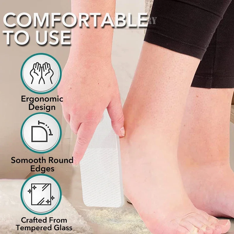 2Pc Glass Foot File Callus Remover Heel Dead Skin Care Removal Professional Manicure Pedicure Tools Dropshipping