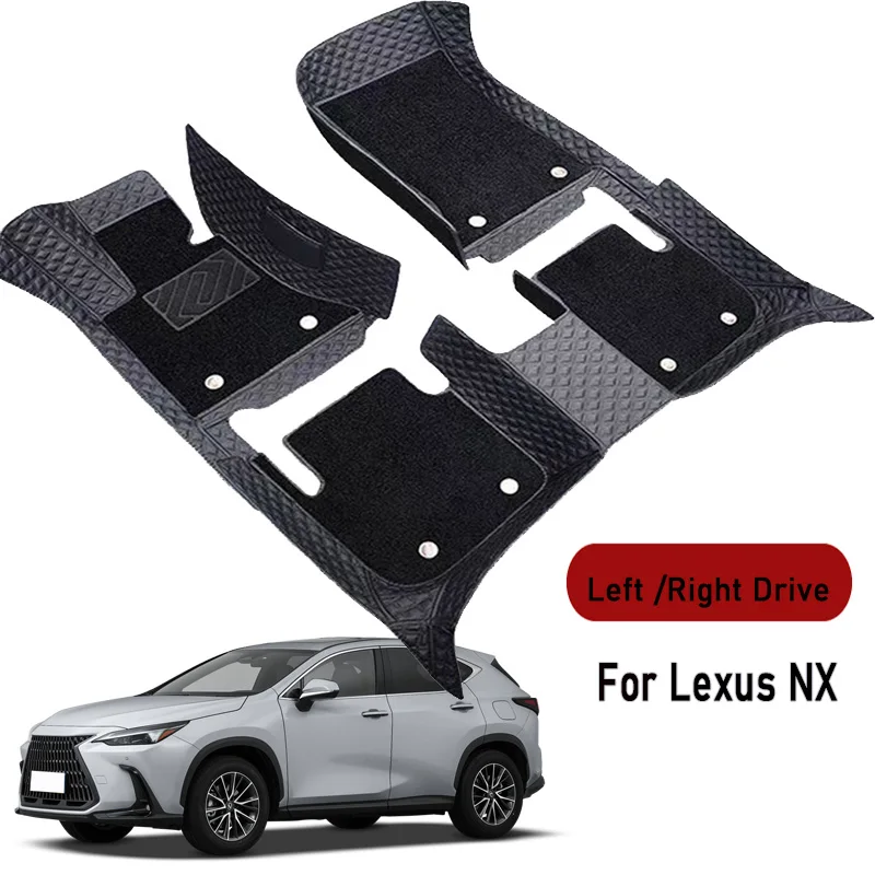 Car Floor Mats for Lexus NX 2015 2016 2017 2018 2019 2020-2024 Customauto Foot Pads Automobile Carpet Cover Interior Accessories