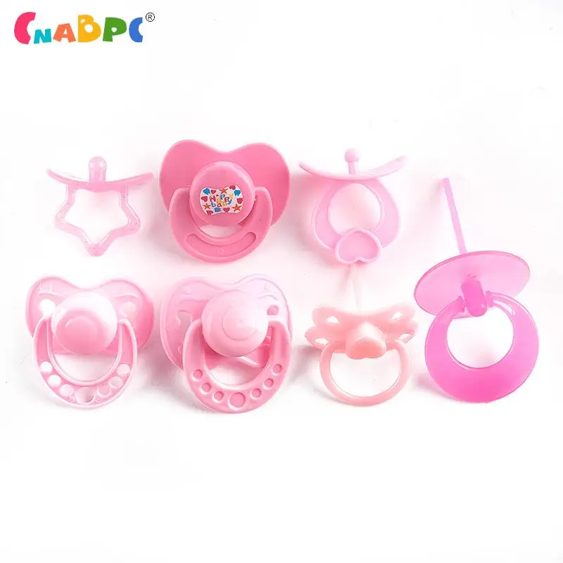 2Pcs/Lot Lovely Dolls Pacifier Doll Play House Supply Dollhouse Plastic Dummy Nipple Kids Toy Doll Accessories