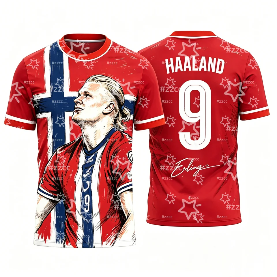 2026 Erling Haaland No.9 Football Jersey Match & Training Kit Fan