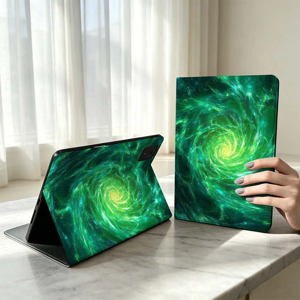 Green swirl pattern Soft For Lenovo Xiaoxin Pad Pro Tab P12 P11 11 11.2 11.5 10.6 inch K10 M10 Plus Tablet Case