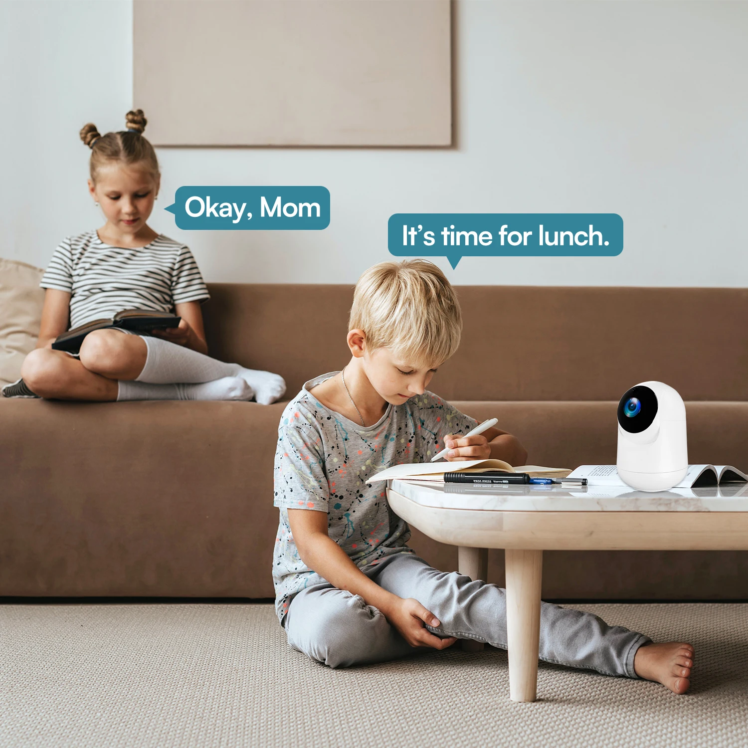 كاميرا IP 5 ميجابكسل PTZ WiFi كاميرا منزلية داخلية للأطفال/كبار السن كاميرا مراقبة حماية أمنية تتبع تلقائي كاميرا CCTV