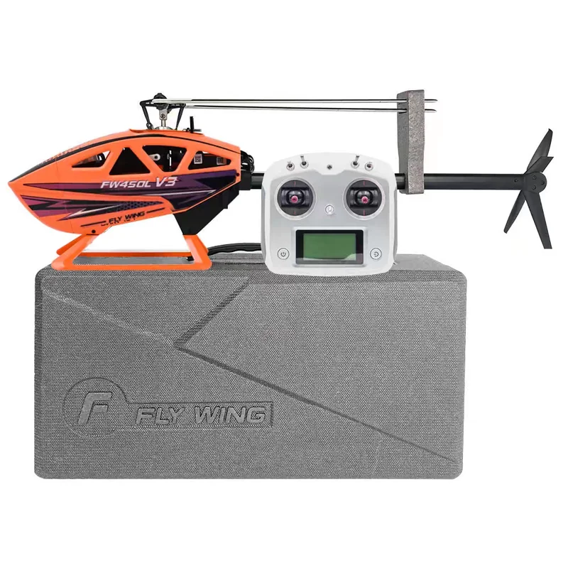 New In Stock FW450L Six-Channel RC Helicopter Single-Paddle Stabilized Model Remote Controlled Aircraft Toy For Hobbyists