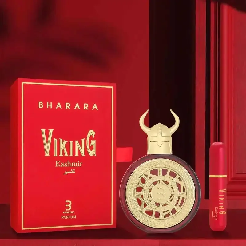 Bharara Viking Kashmir Parfum 100 ml – Ispirato da Le Labo Santal 33 – Colonia unisex legnosa piccante calda per Confidenc tutto il giorno