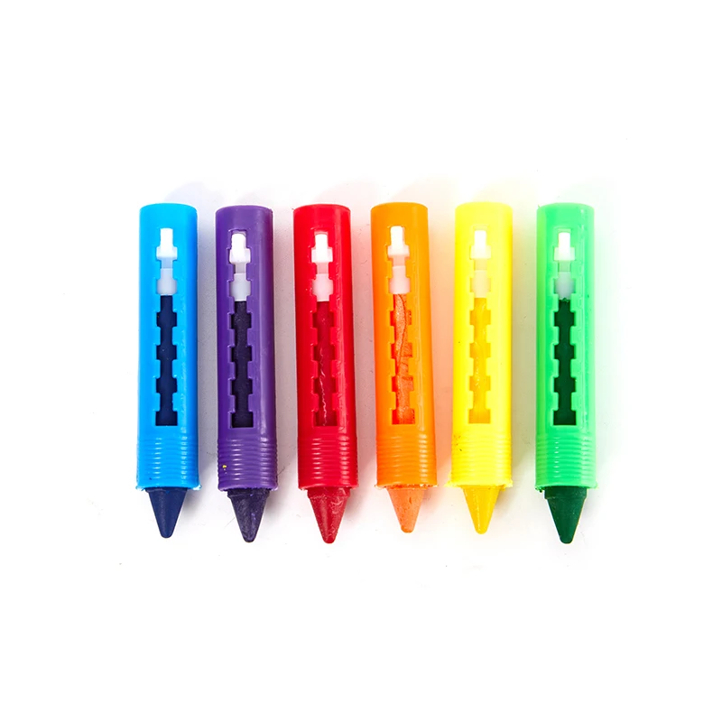 6Pcs Washable Crayon Kids Baby Bath Time Paints Drawing Pens Toy for Halloween