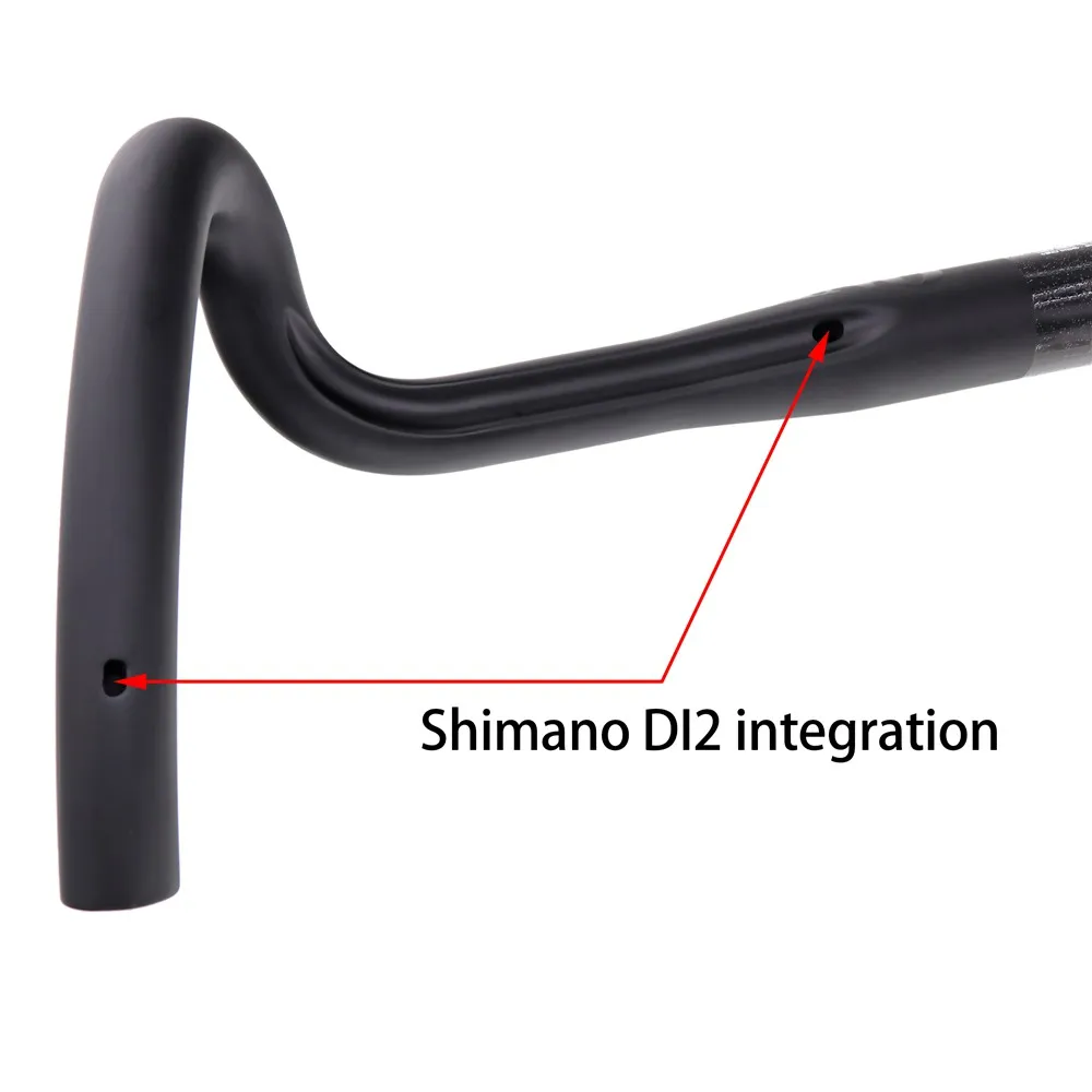 2023 New Carbon Gravel Handlebar Big Flare Bar Cyclecross Road Bike Handlebars 380/400/420/440mm Carbon Fiber Bicycle Handlebar